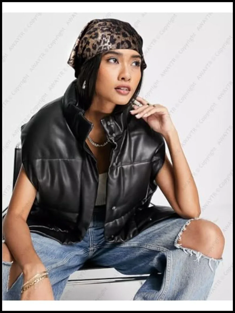 Y2K Triangle Hair Bandanas 2 Pack - Punk Head Scarf Wraps for Concert Festival